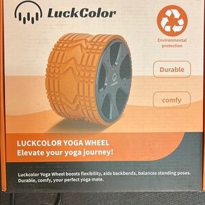 Yoga! LuckColor Vibrant Orange Yoga Wheel